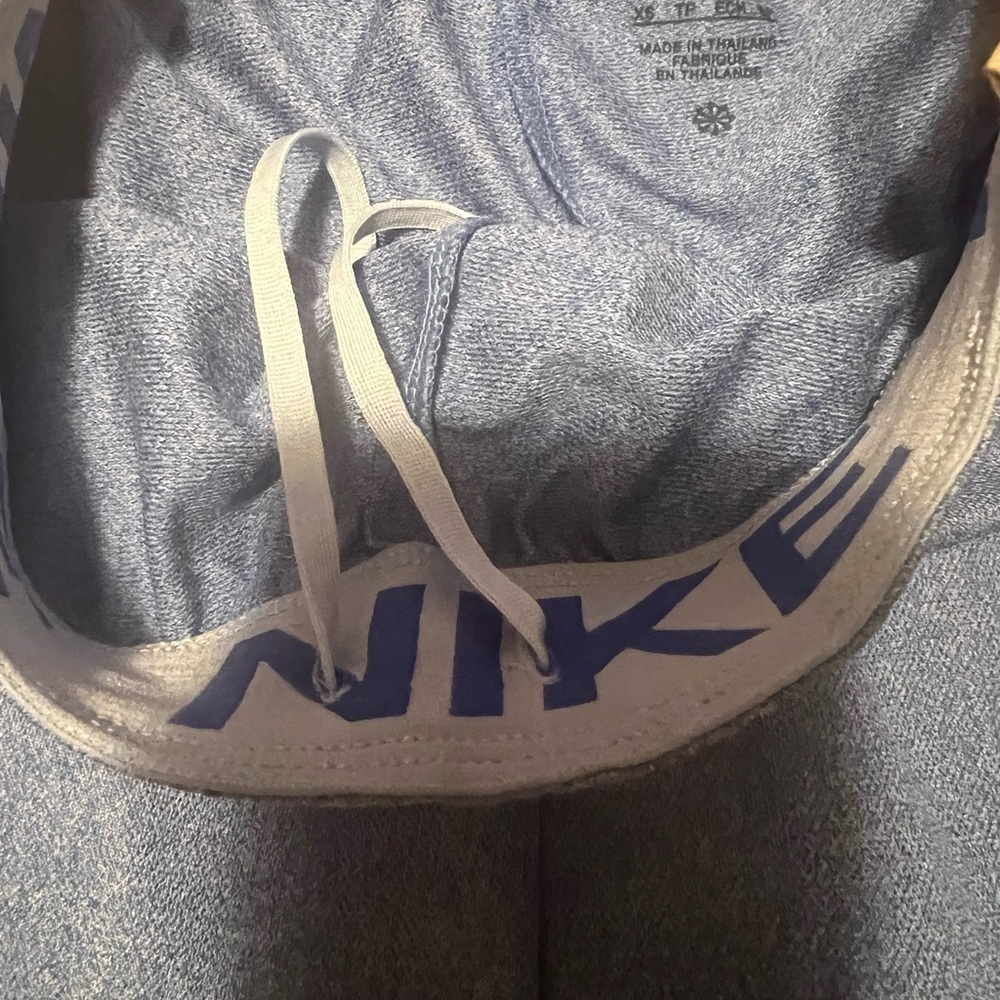 NWT NIKE Women's Large Running Yoga Shorts Blue with Draw String (F2) - Picture 5 of 7